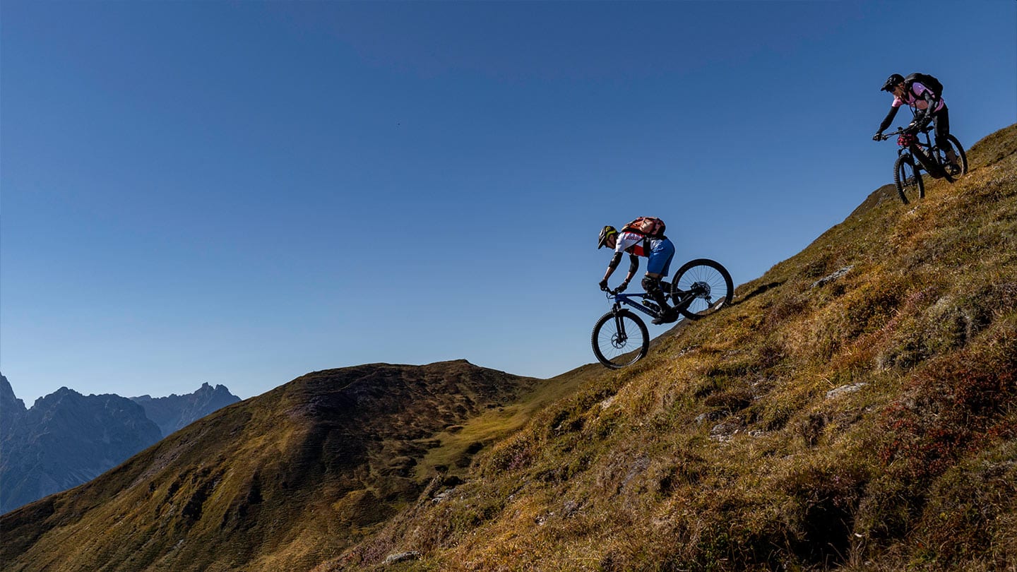 Trails fahren Vinschgau Dolomiten